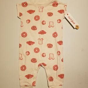 Cat & Jack Cream With Pastry Print Bodysuit